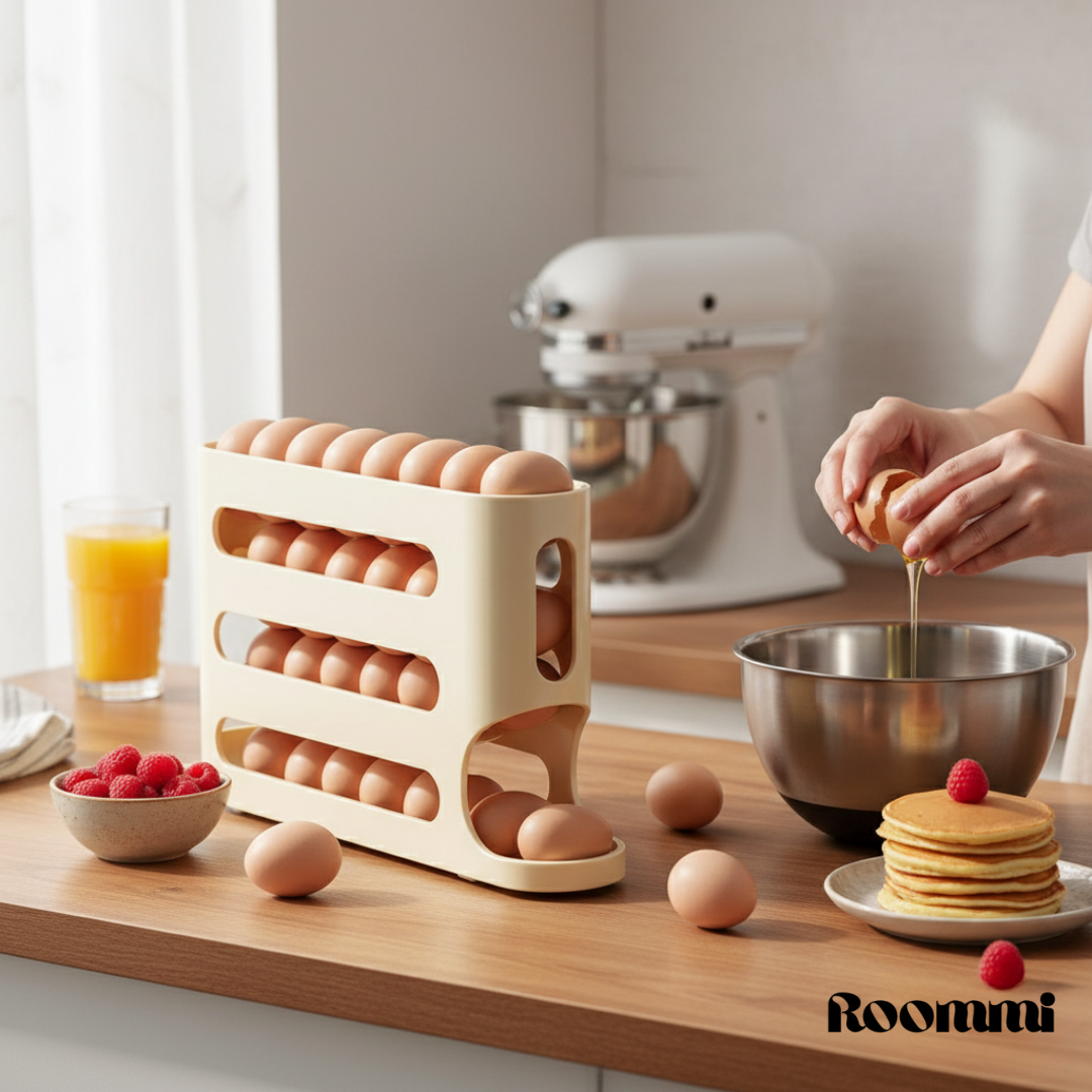 Dispensador de huevos automático de 4 niveles