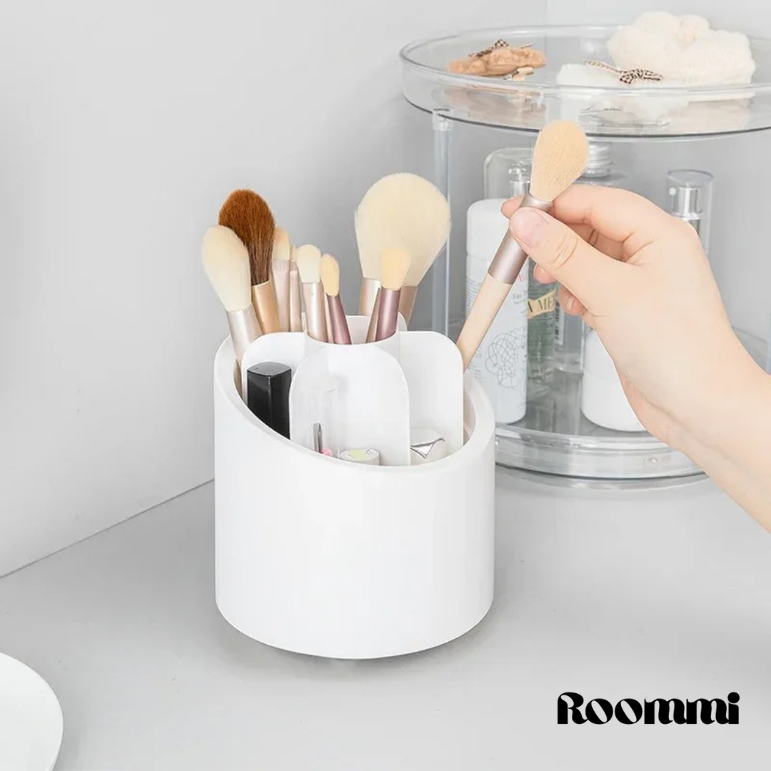 Organizador Giratorio 360° para Maquillaje y Brochas