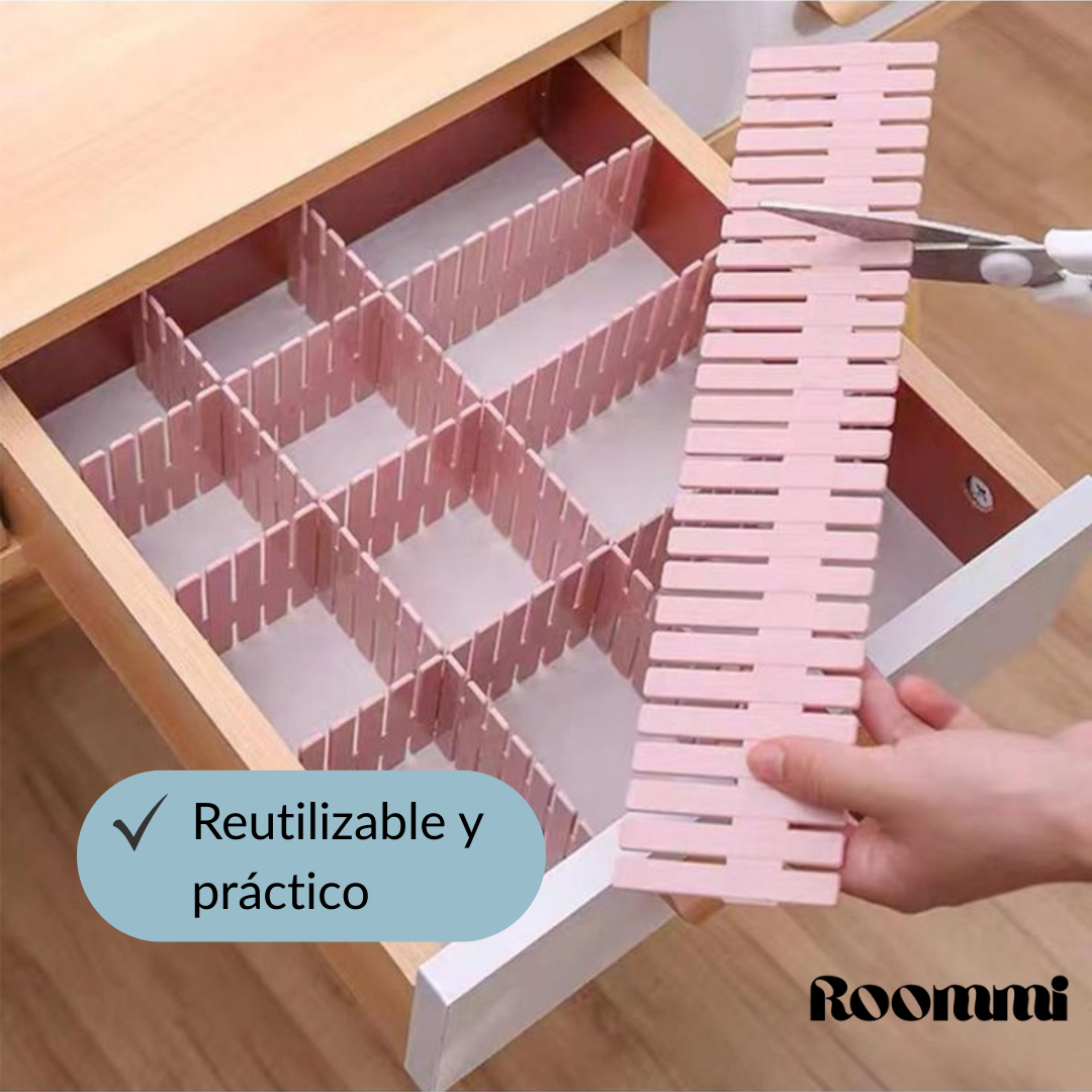 Separadores de Cajón Ajustables x4 Unidades