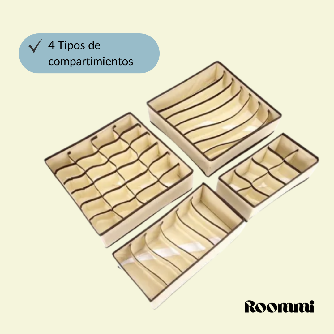 Set x4 Organizadores para Cajones
