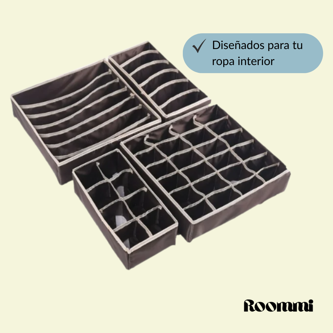 Set x4 Organizadores para Cajones