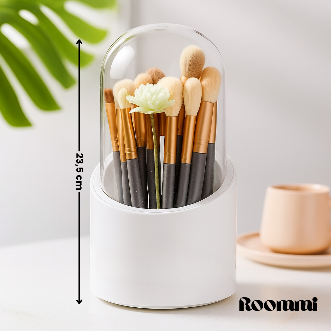 Organizador Giratorio 360° para Maquillaje y Brochas