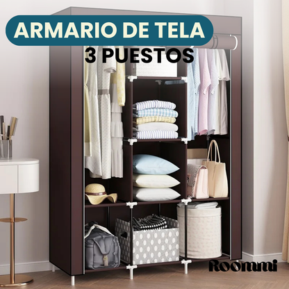 Armario de tela 3 puestos