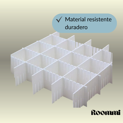 Separadores de Cajón Ajustables x4 Unidades